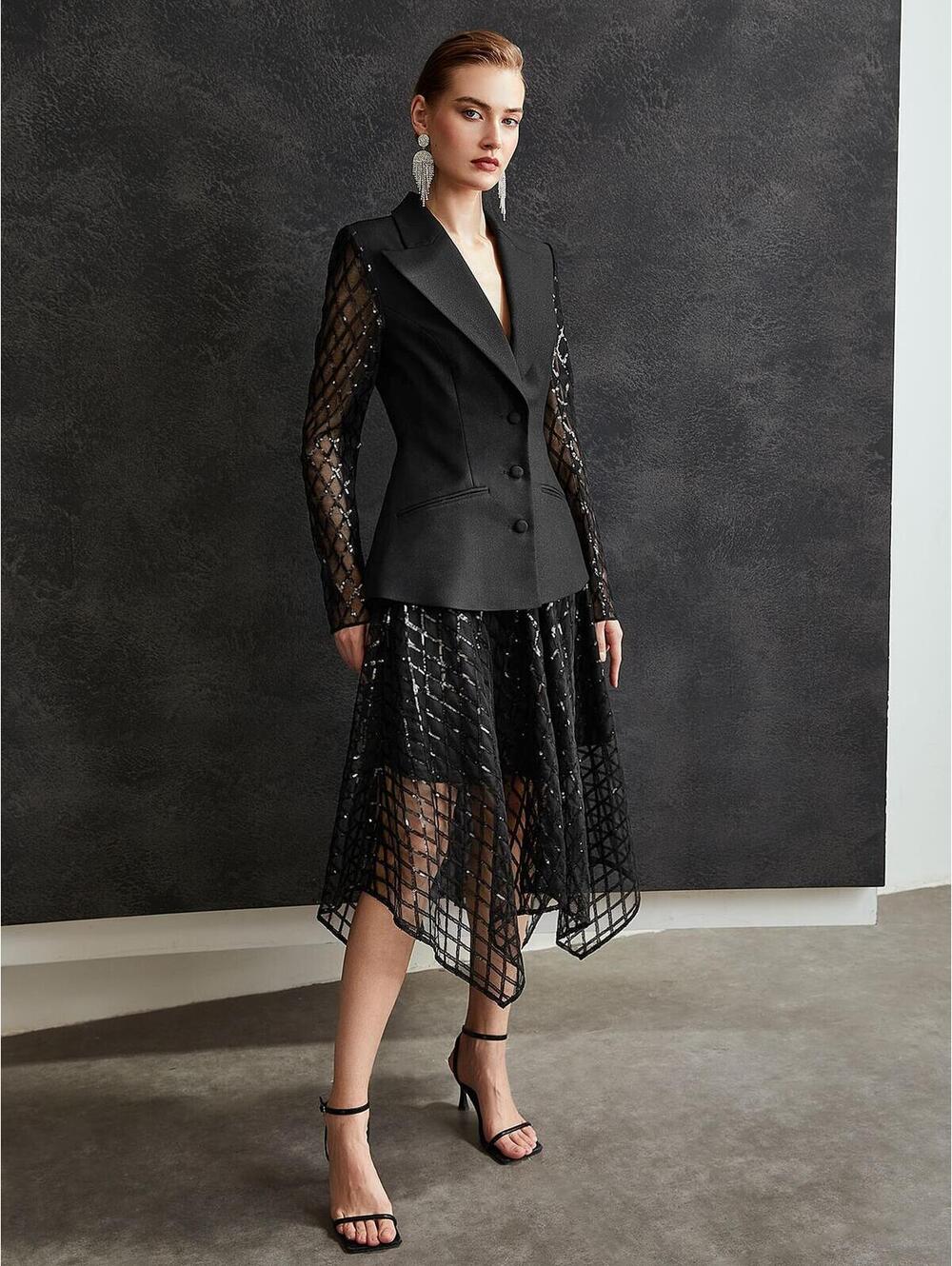 Christian Siriano Jacket + Skirt Set